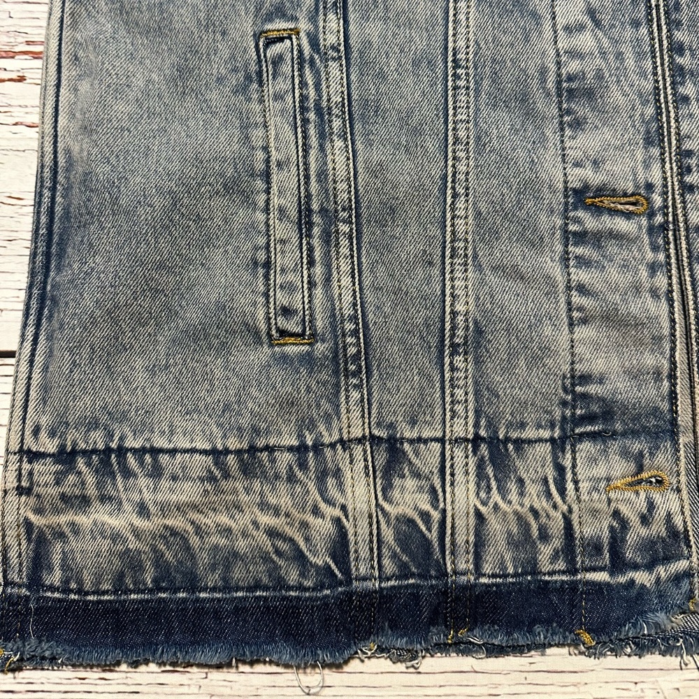 Armani Oversized Denim Sleeveless Jacket - Picture 3 of 13